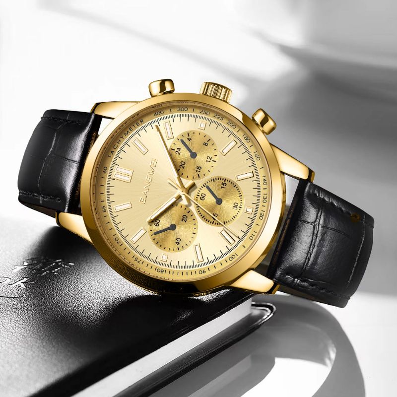 Quartz Military Leather Sport Casual™ Watch - Olsen & Olsen