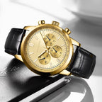 Quartz Military Leather Sport Casual™ Watch - Olsen & Olsen