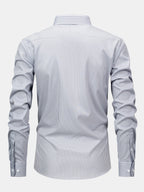 Long Sleeve Striped Shirt with Buttons
