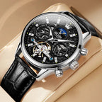 Mechanical Automatic Watch with Leather Strap™ - Olsen & Olsen