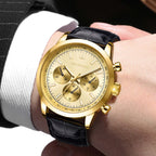 Quartz Military Leather Sport Casual™ Watch - Olsen & Olsen