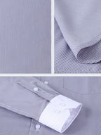 Dress Shirt with Striped Contrast Collar