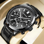 Quartz Military Leather Sport Casual™ Watch - Olsen & Olsen