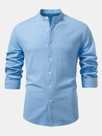 Ribbed High Neck Shirt, Muscle Fit, Long Sleeves