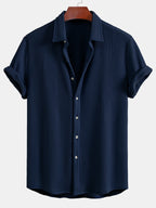 Button-Up Waffle Shirt