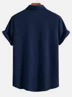 Button-Up Waffle Shirt