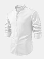 Ribbed High Neck Shirt, Muscle Fit, Long Sleeves