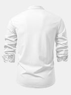 Ribbed High Neck Shirt, Muscle Fit, Long Sleeves