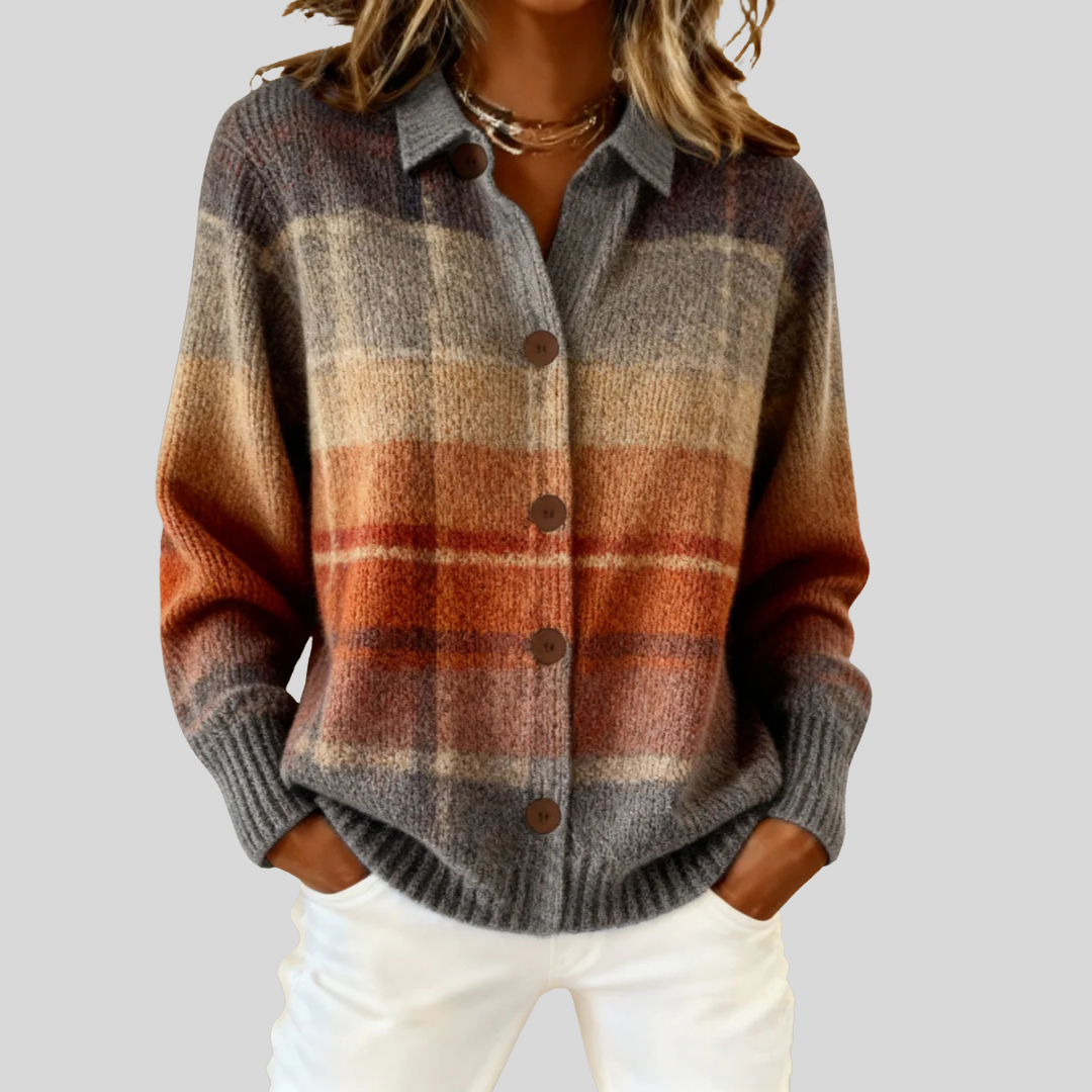 Marissa™ | Timeless Checked Cardigan