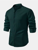 Ribbed High Neck Shirt, Muscle Fit, Long Sleeves