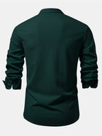 Ribbed High Neck Shirt, Muscle Fit, Long Sleeves