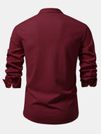 Ribbed High Neck Shirt, Muscle Fit, Long Sleeves