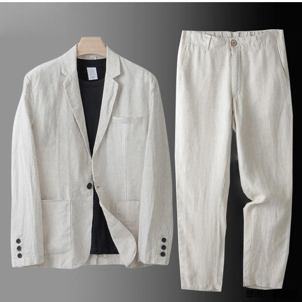 James | Tailored Linen Set