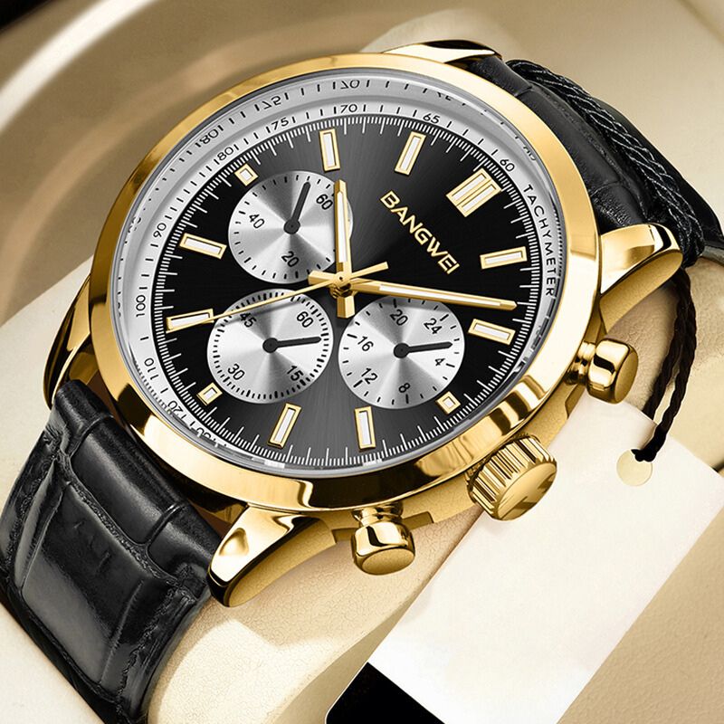 Quartz Military Leather Sport Casual™ Watch - Olsen & Olsen