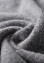 PURE EXTRA-FINE MERINO WOOL TWO-TONE ZIP CARDIGAN