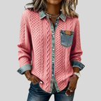Simone™ | Denim Patches Shirt