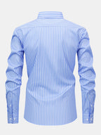 Long Sleeve Striped Shirt with Buttons