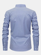 Long Sleeve Striped Shirt with Buttons