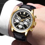 Quartz Military Leather Sport Casual™ Watch - Olsen & Olsen