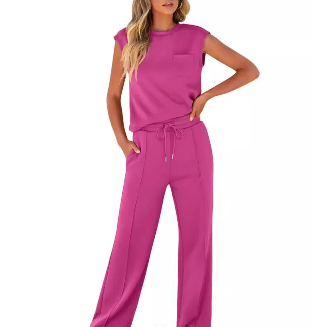 ELARA™ – Casual Summer Soft Lounge Co-Ord