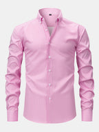 Long Sleeve Striped Shirt with Buttons