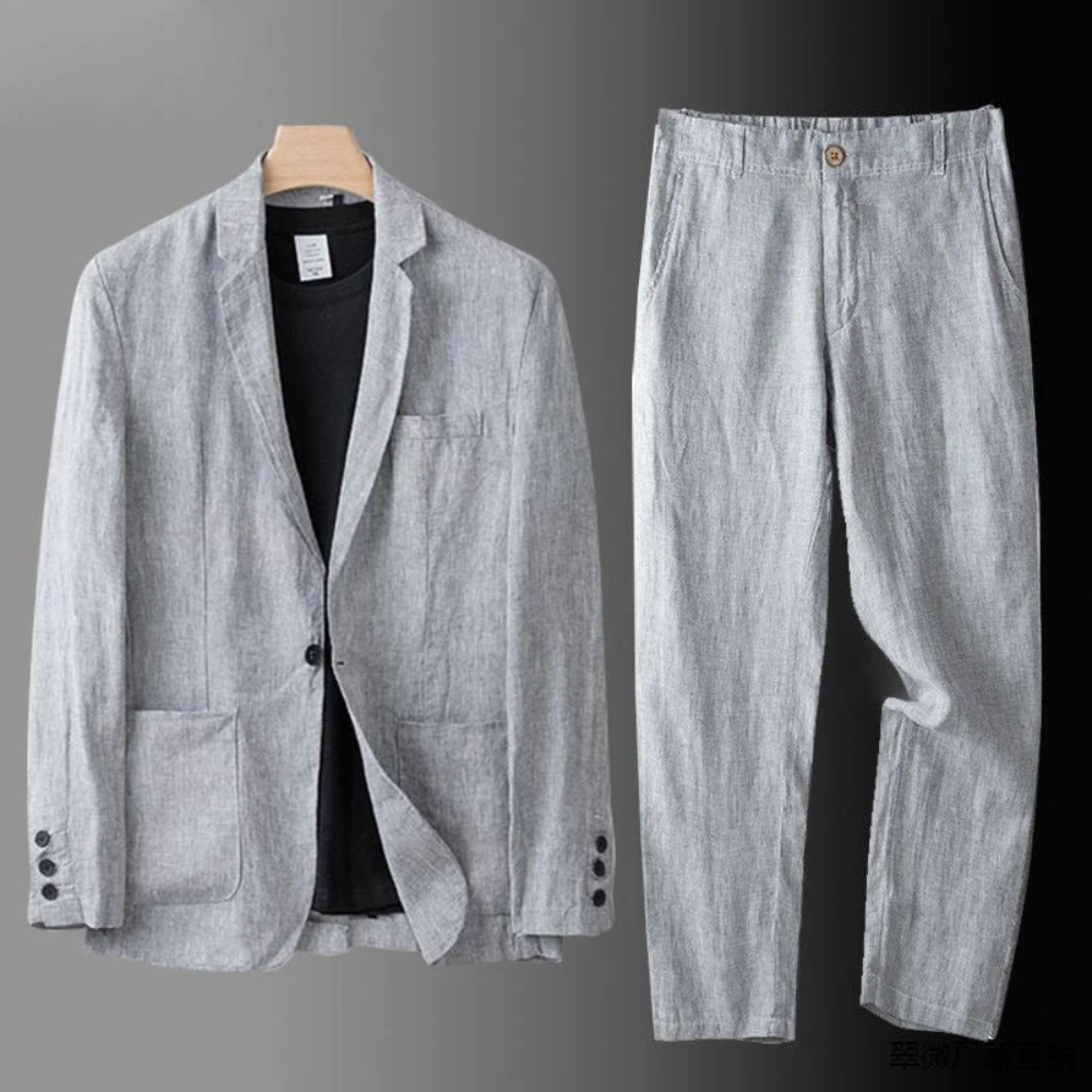 James | Tailored Linen Set