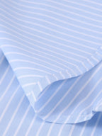 Contrast Collar Shirt with Stripes