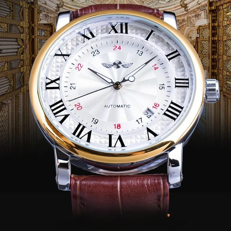 Luxury Leather Automatic Complete Watch™ - Olsen & Olsen