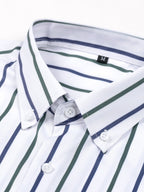 Long Sleeve Striped Button-Up Shirt
