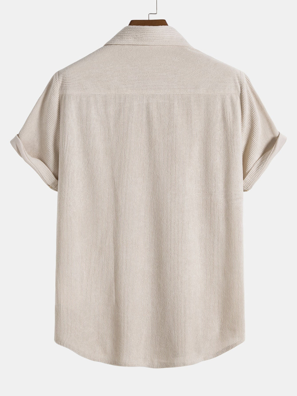 Corduroy Button Short Sleeve Shirt