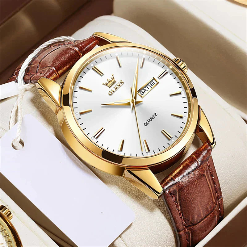 Luxury Business Leather Watch™ Olsen & Olsen