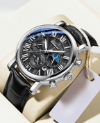 Luxury Leather Strap Quartz Watch™ - Olsen & Olsen