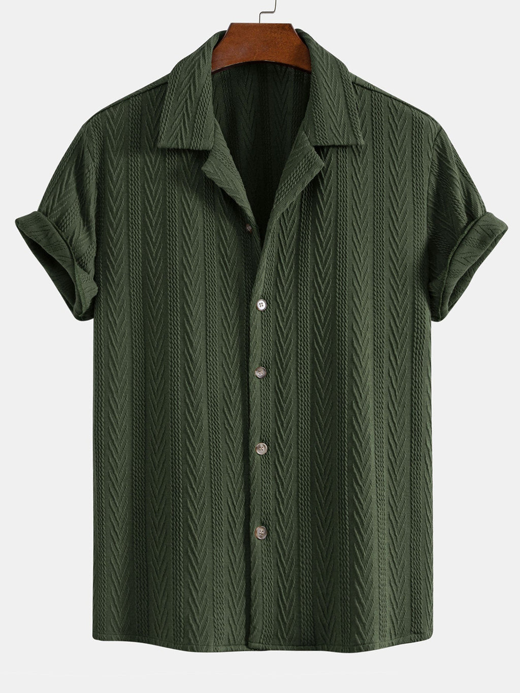 Textured Jacquard Cuban <tc>S</tc>hirt