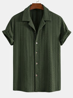Textured Jacquard Cuban <tc>S</tc>hirt