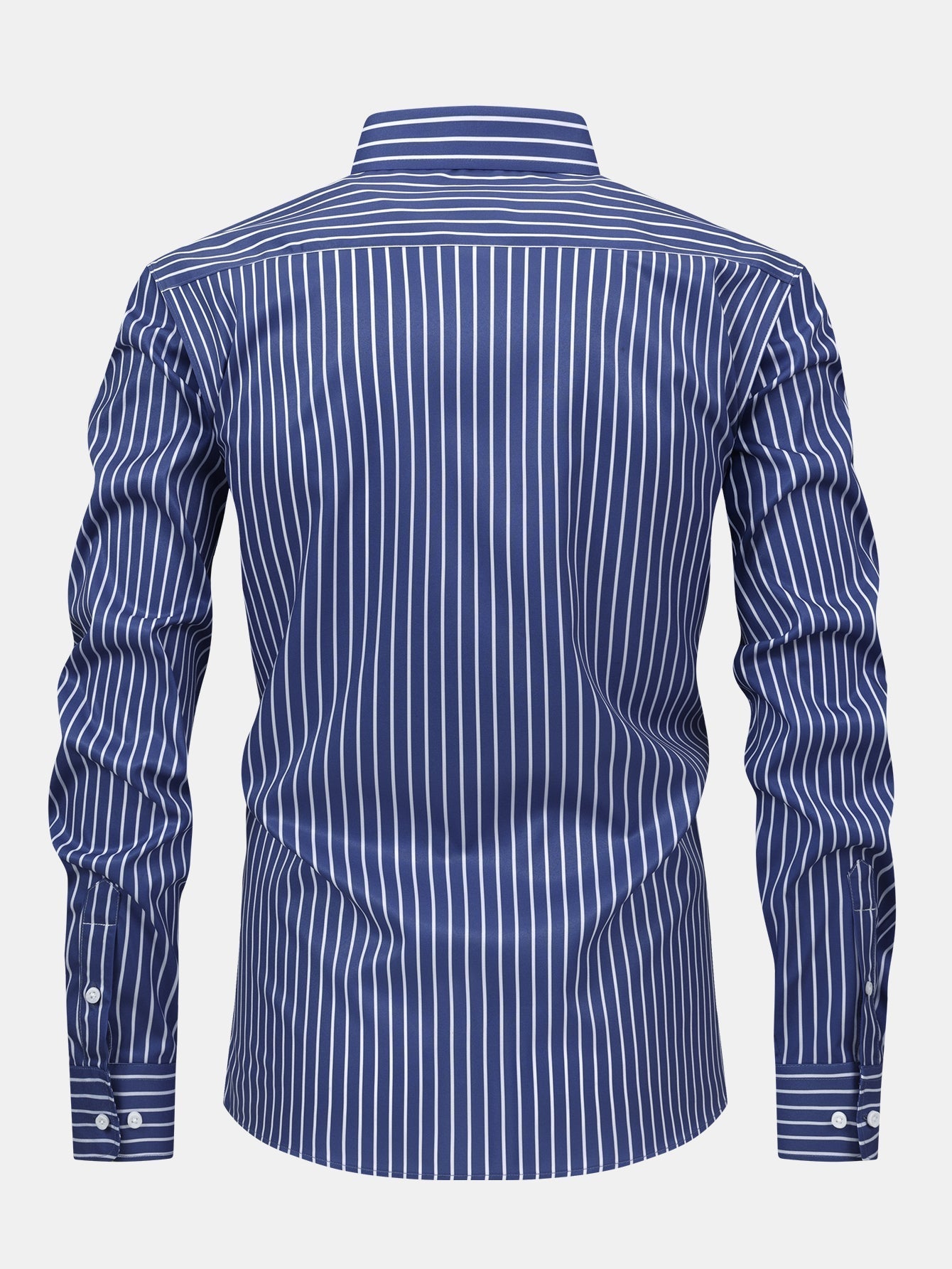 Long Sleeve Striped Shirt with Buttons