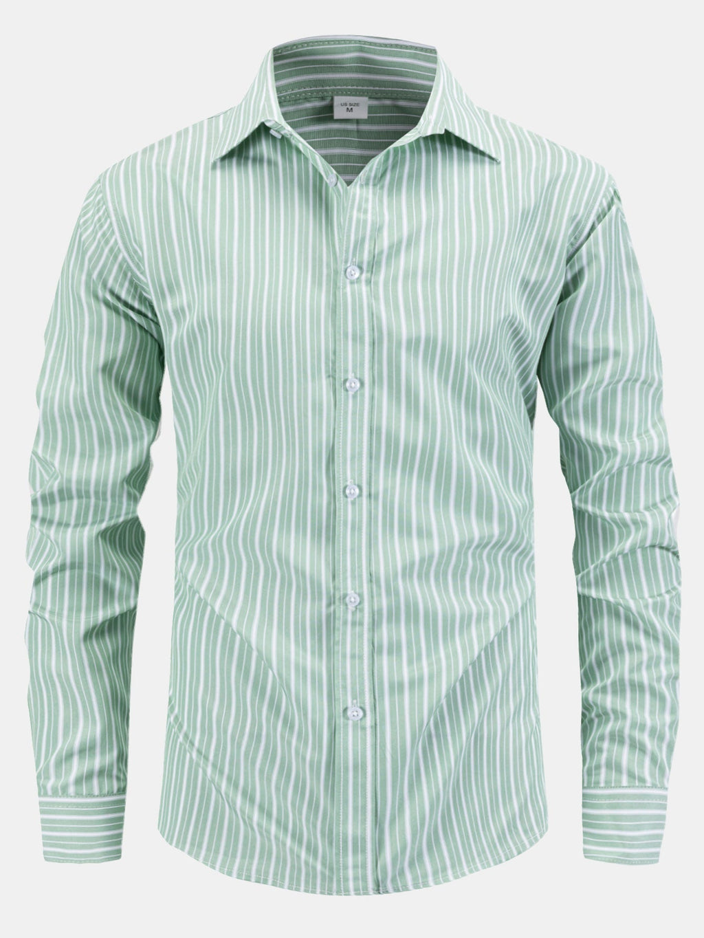 Long Sleeve Striped Button-Up Shirt