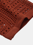 V-Neck Polo Shirt with Hook