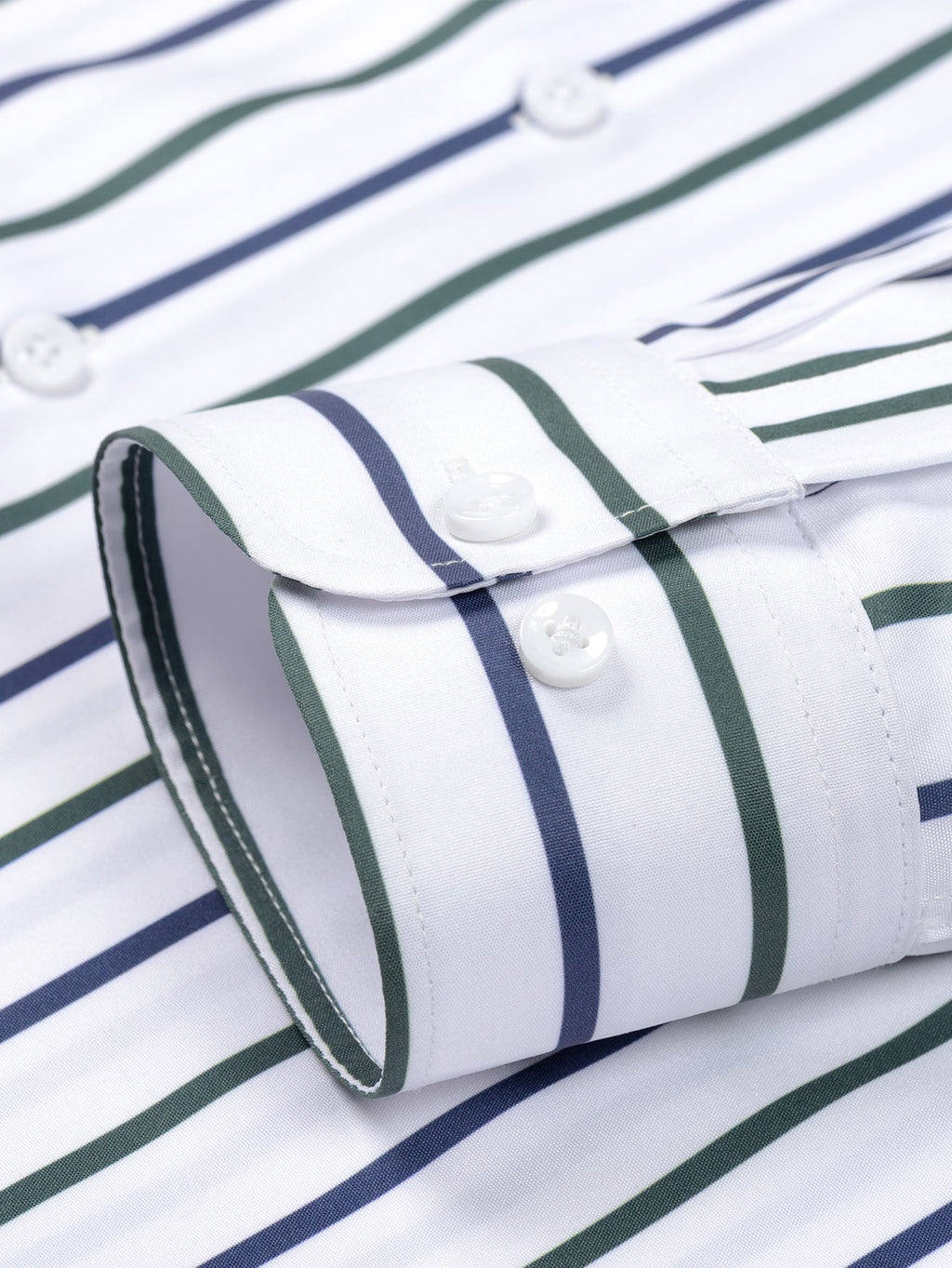 Long Sleeve Striped Button-Up Shirt