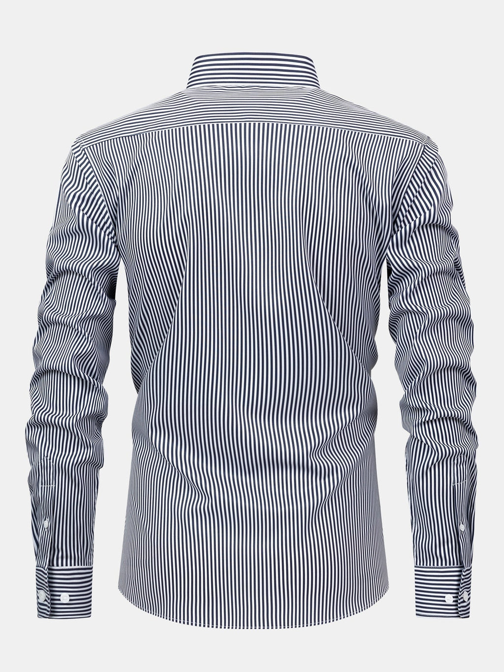 Long Sleeve Striped Shirt with Buttons