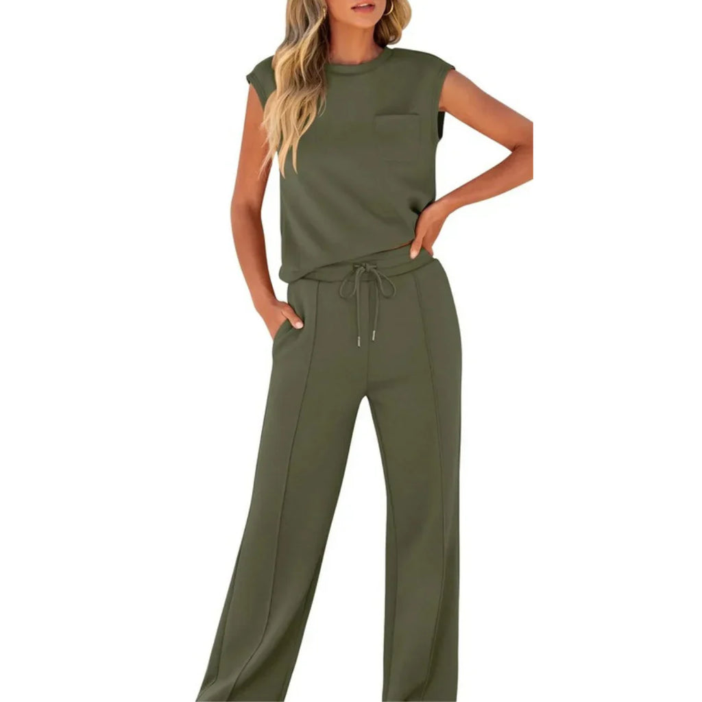 ELARA™ – Casual Summer Soft Lounge Co-Ord