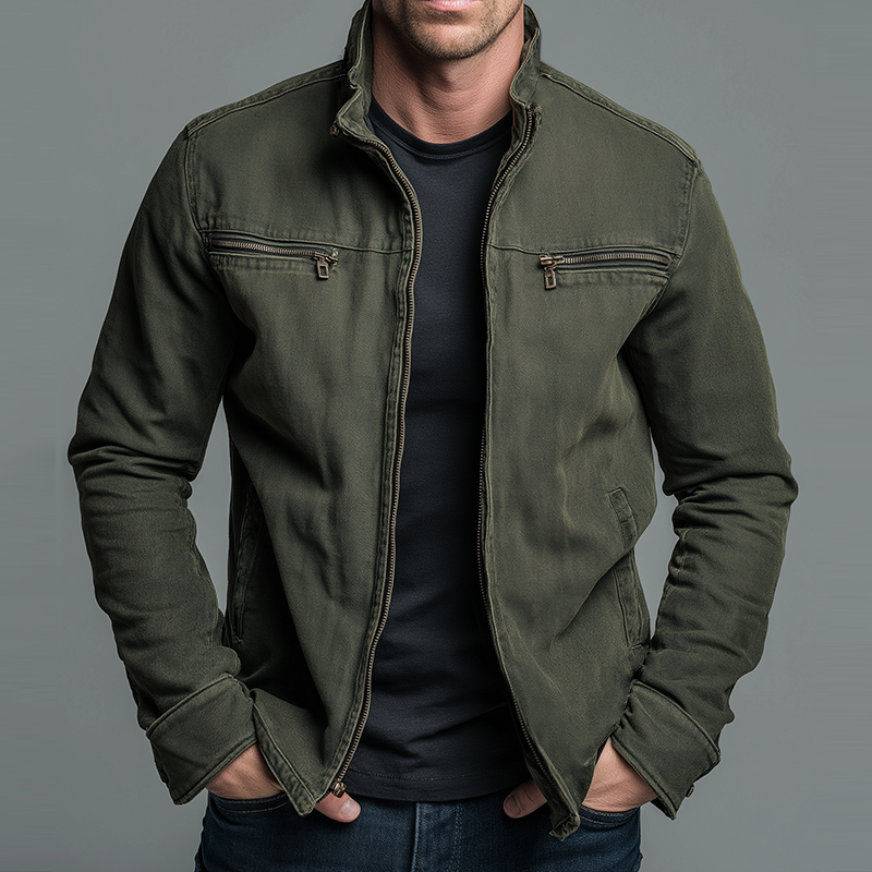 Gertrud | Vintage Cotton Zip Jacket