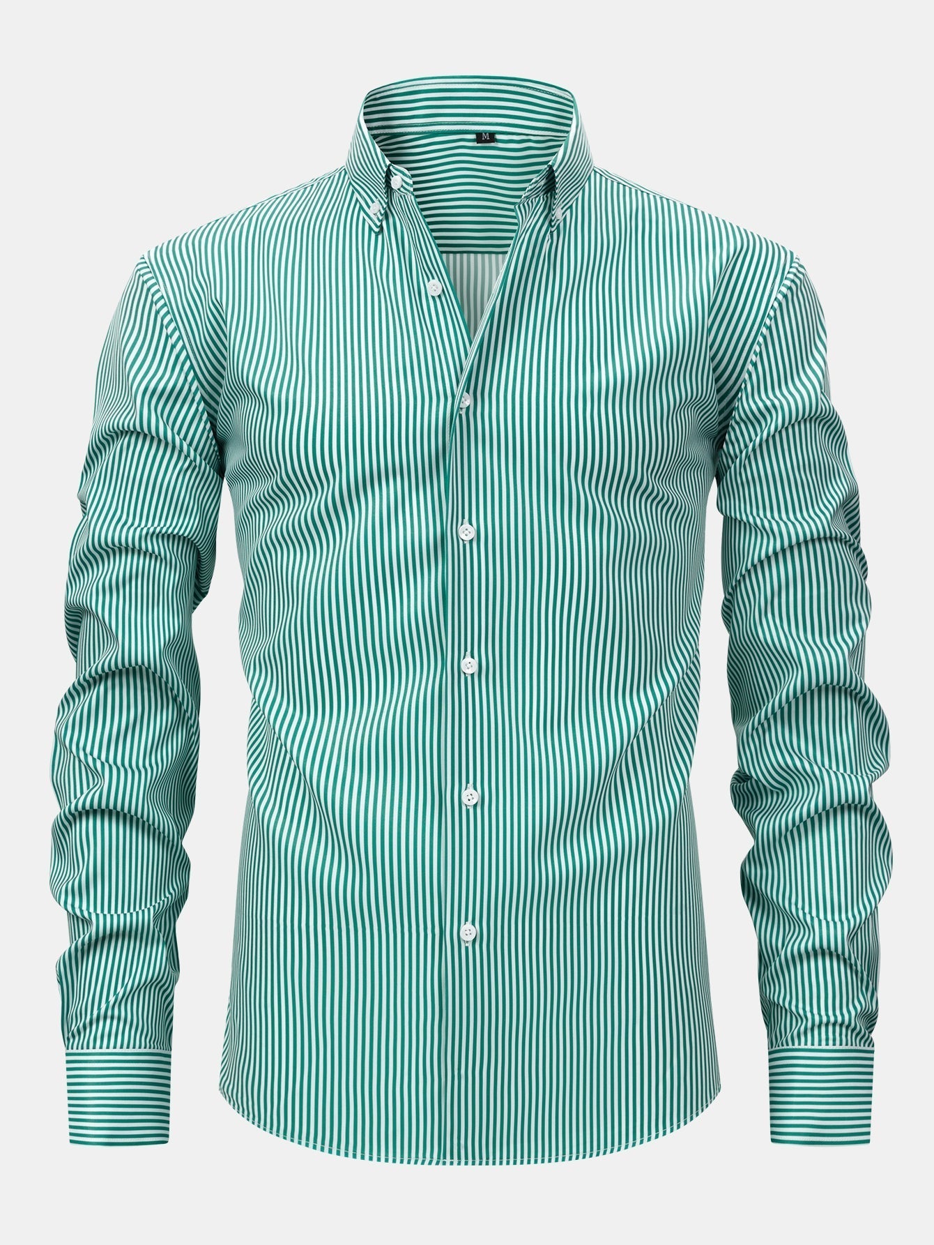 Long Sleeve Striped Shirt with Buttons