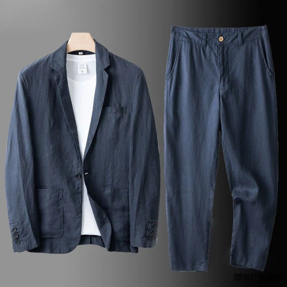 James | Tailored Linen Set