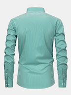 Long Sleeve Striped Shirt with Buttons