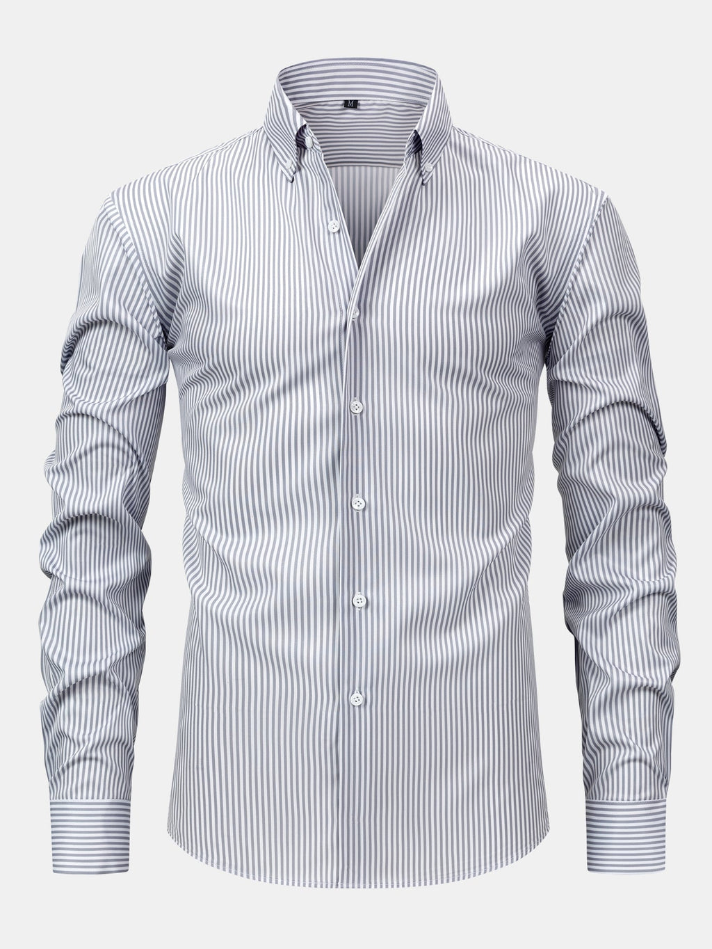 Long Sleeve Striped Shirt with Buttons