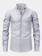 Long Sleeve Striped Shirt with Buttons