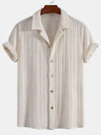 Textured Jacquard Cuban <tc>S</tc>hirt