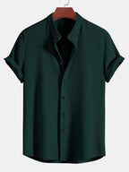 Muscle Ribbed Support Collar Shirt