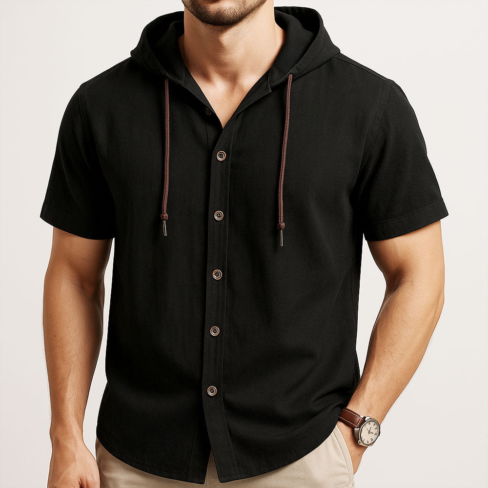 The Dartmoor Hooded Linen Shirt