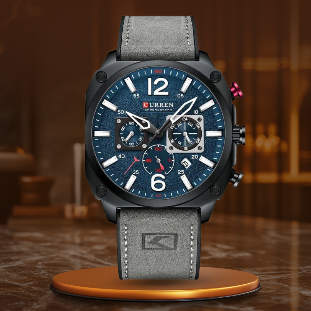 Business Leather Quartz Watch™ - Olsen & Olsen